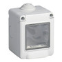 Vimar IP55 2-Module Surface Enclosure, For Eikon/Arké/Plana, Grey - Apollo Lighting
