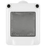 Vimar IP55 2-Module Surface Enclosure, For Eikon/Arké/Plana, Grey