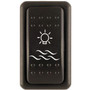 Lumishore - Lumi-Switch Rocker Switch - 2 Speed Strobe, Color Fade, 9-31V, IP68, Black (LM600202)
