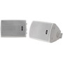 Fusion - 4" Compact Marine Box Speakers - (Pair) White