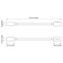 Quick Marine - Audrey Wall NS LED Reading Light (Daylight, 10/30V, Black, Chromed) (FASP2281NVCFA00)