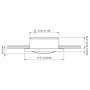 Quick Marine - Venus 72 LED Courtesy Light (Blue, 10/30V, 4W, Stainless Steel) (FASP3042X15CE00)