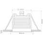 Quick Marine - Palladio Q90 LED Downlight (Warm White, 10W, 10/30V, Stainless Steel 55B) (FASP5571X22BA00)