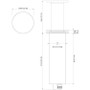 Quick Marine - Secret Flat 6W LED Retractable Lamp (RGBW QCC, 12V, Stainless Steel) (FASP6594X18AA00)