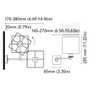 BCM - Quadra Wall Lamp - with Switch, Chrome (BCM2162-INT-3)