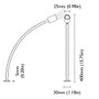 BCM - TINA Touch Reading Light - 3000K, Warm White, Gold (BCM2163K-I-6)