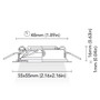 BCM - Venice 55 Downlight - 1.5W, 3000K Warm White, 8-32V, IP66, 67Lm