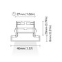 BCM - Florida 40 Courtesy Light - 1.5W, 8-32V, IP66, Wide Beam