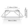 BCM - CALIFORNIA 85 Courtesy Light - 4W, 3000K, Warm White, 8-32V (BCM3423-A85-4-B)