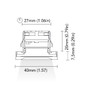 BCM - Savannah 40 Courtesy Light - 1.5W, 3000K Warm White, 8-32V, IP66, 60Lm