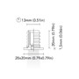 BCM - Boston 20 Courtesy Light - 0.5W, 3000K, 8-32V, IP66, Press Fit