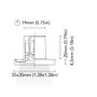 BCM - Baltimora 35 Courtesy Light - 0.5W, 3000K Warm White, 8-32V, IP66