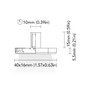 BCM - Bedford 40 Courtesy Light - 3000K Warm White, 8-32V, IP66