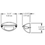 Barnegat - Cockpit Light - 12V, White Housing
