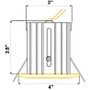 Futura - 9600 Frost Center Tempered Downlight - 35W