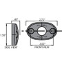 Plash - LED Deck Light - Black, 9W, 9-24V, IP68