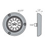 Plash - EPIK Underwater Transom Light - 51.6W, 12V, 51.6W