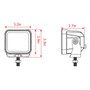 Plash - X2 Cube Flood Light - 40W, IP67, 6000K, Cool White, 4800lm