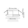 BCM - Mini Criside LED 130mm 3000K 16-32V DC (A-3261-130-B8W-P-20-30LXX)