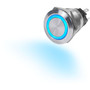 Blue Sea Systems Push Button LED Ring Switch, 10A, 12V DC, IP67, SPDT/SPST