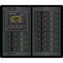 Blue Sea Systems 360 Panel DC Branch Circuit Breaker Panel, 12 Position, M2 Multimeter with SOC, Flat Rocker, 100A - Apollo Lighting