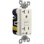 Blue Sea Systems Marine-Grade Dual GFCI Receptacle, 20A, 125V AC, Self-Testing, Class A 5mA