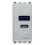 Vimar Eikon 20292 USB Power Supply Unit, 120-240V AC, Flush Mount, 1-Module