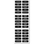 Blue Sea Systems Basic DC Panel Label Set, For Contura Waterproof Fuse Panels, For ST Glass Fuse Blocks, For Raised Rocker and Toggle Circuit Breaker Panels, 30 Labels