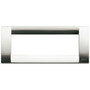 Vimar - Idea Placca Classica Cover Plate - Metal, Brushed Nickel, Die-cast Metal - Apollo Lighting Vimar - Idea Placca Classica Cover Plate - Metal, Brushed Nickel, Die-cast Metal - Apollo Lighting
