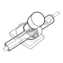 Blue Sea Systems CableCap Dual Entry PowerPost Cable Insulator, Up to 2/0 AWG, 0.7 in Cable Entry