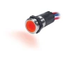 Blue Sea Systems Backlit Push Button Switch, 15A, 12V DC, IP67, 7/8 in Mounting Hole, Blue/Red Backlight