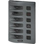 Blue Sea Systems WeatherDeck Waterproof Fuse Panel, 12V DC, IP67, ATO/ATC, Gray Panel