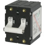 Blue Sea Systems A-Series Double Pole Toggle Circuit Breaker, 120/240V AC, 65V DC, Magnetic Hydraulic, Trip Free - Apollo Lighting