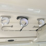TACO Marine 3-Rod Hanger Rack, Polished SS316L, White Poly Rack