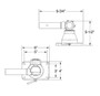TACO Marine Grand Slam 170-2 Center Rigger Mount, For 1-1/8 in Poles, 18-Degree Locking