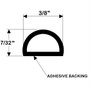 TACO Marine Weather Seal Tape, 10 ft, 7/32 in x 3/8 in, Black