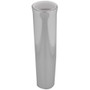 TACO Marine Flared Weld-On Rod Holder, 9-3/4 in L, 1-3/4 in ID, Brite Anodized Aluminum, White PVC Liner