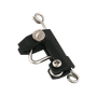 TACO Marine Standard Outrigger Release Clips, Stainless Steel and Plastic, Tension Adjustment, Light and Medium Duty, 2pk