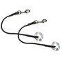TACO Marine Glass Eye with Shock Cord, 12 in, 1-3/4 in Glass Ring, Stainless Steel Snap Hook, 2pk