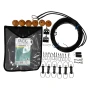 TACO Marine Premium Triple Mono Rigging Kit, For 24' Carbon Fiber Outrigger Poles, 1/8 in 180' 400# Mono, Black Line