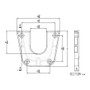 TACO Marine Removable Side Mount Bracket, For Table Pedestal System, 316L Stainless Steel, Polished, 4-7/8 in W x 4 in H x 1/2 in D