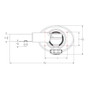 TACO Marine Grand Slam 400 Outrigger Top Mount, For 1-1/2 in Poles, 8-Bolt, Pair - Apollo Lighting