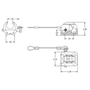 TACO Marine Ball & Socket Concave Deck Hinge with Pin & Lanyard, For 7/8 in O.D. Tube, Type-316L Polished Stainless Steel