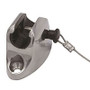 TACO Marine Deck Hinge with Pin & Lanyard, Type 316L SS, Flat Mount
