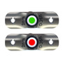 TACO Marine Rub Rail Mounted LED Navigation Light Set, 2-1/2 in, For 3/4 in Insert Profiles, 12-14VDC, IP68, Red/Green Pair