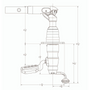 TACO Marine Grand Slam 390 Outrigger Mount, 180° Handle, For 1-1/2 in Outriggers, 45° Lift, 316L SS - Apollo Lighting
