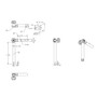 TACO Marine ShadeFin Adjustable Rod Holder Mount, 316L SS, 15-Degree Detents