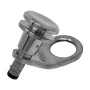 TACO Marine Quick Release Fender Lock Kit, For Fiberglass Boats, 316L Stainless Steel, High-Polished Finish, 1-11/16 in Above Deck, 1 in Button, 7/8 in Line Hole