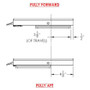 TACO Marine Manual Seat Slide, 11-1/8 in x 24 in, 6000-Series Aluminum - Apollo Lighting