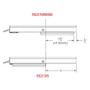 TACO Marine Low Profile Manual Seat Slide, 13 in x 24 in, For 29-40 in Seats, 5.5 in Travel, 7 Positions